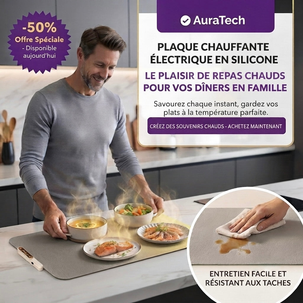Plaque Chauffante Electrique Pliable en Silicone