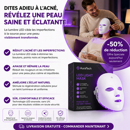 Masque de Soin de Visage LED
