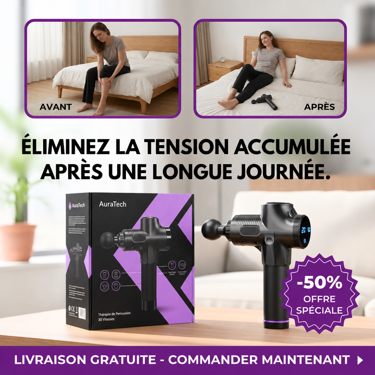 Pistolet de Massage Electrique