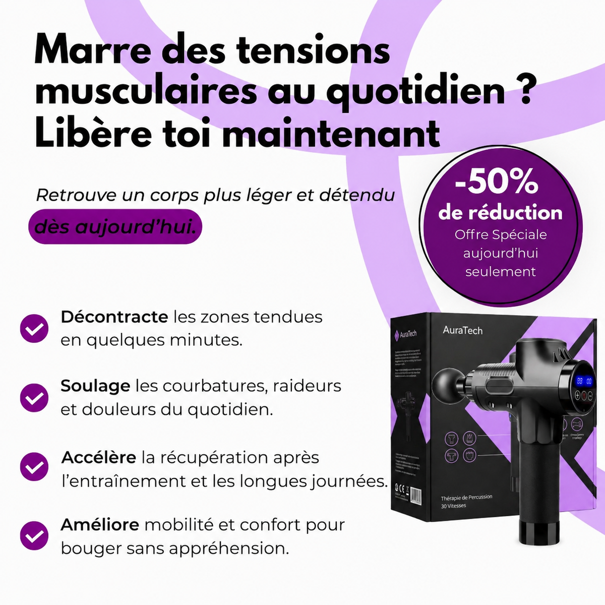 Pistolet de Massage Electrique