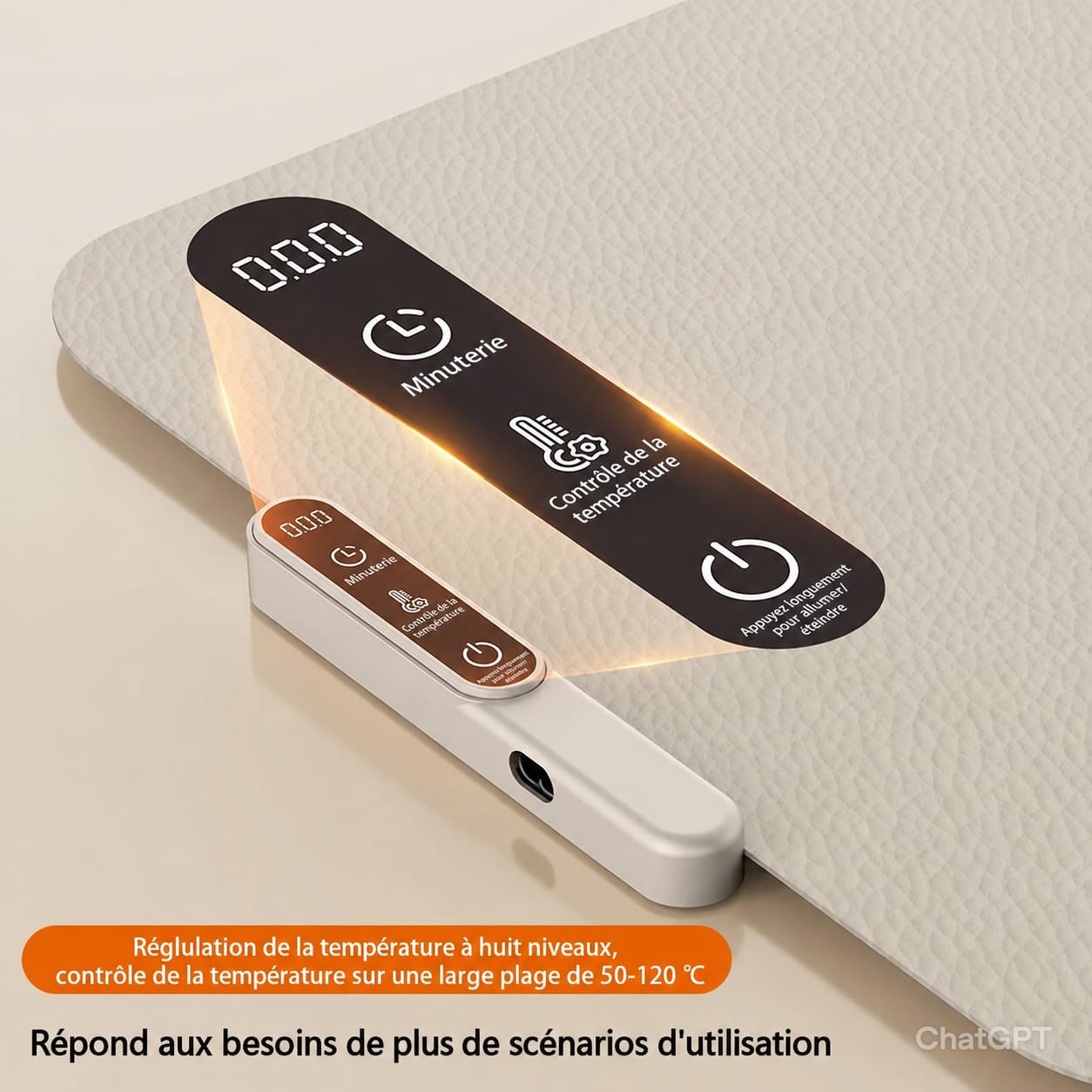 Plaque Chauffante Electrique Pliable en Silicone