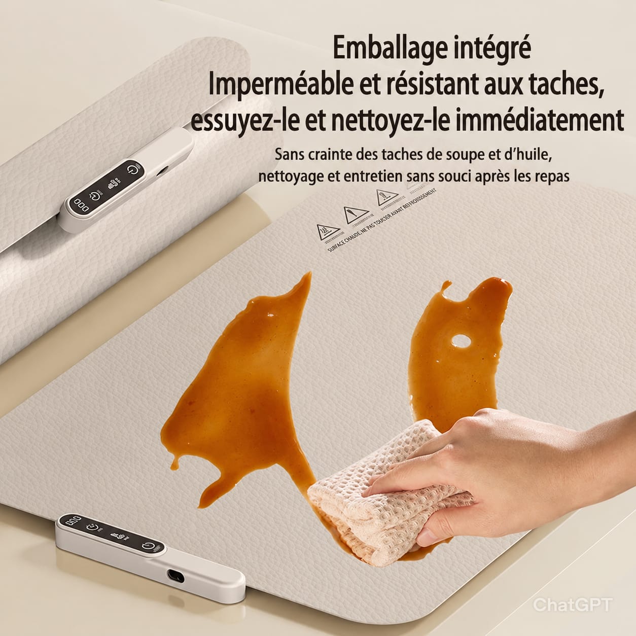 Plaque Chauffante Electrique Pliable en Silicone